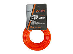 Волосінь (лісочка) тримерна, коло (2.7 мм 15 м) Sturm GT3535-2.7-0