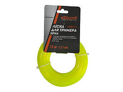 Волосінь (лісочка) тримерна, зірка (2.7 мм 15 м) Sturm GT3535-2.7-8