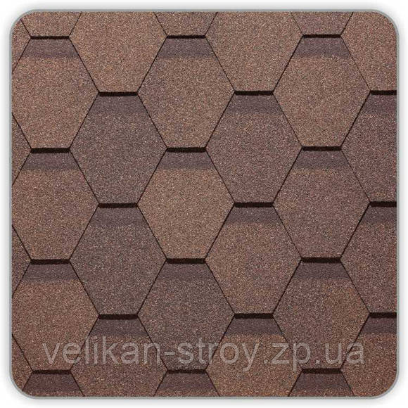 Бітумова черепиця Docke Pie Шеффілд Серія Premium Мигдаль