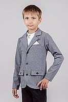 Піджак для хлопчика (антрацит, сірий, темно-сірий ) топ Крохатушка одяг
