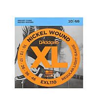 Струни D'Addario струни для електрогітари електрогітарі Daddario Nickel Wound 10-46