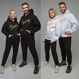 Чоловіче жіноче худі "Sorry" (unisex). Розміри oversize 48-50, 52-54. Колір чорний і білий.