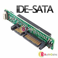 2.5" IDE HDD SSD to 7+15P SATA адаптер кутовий IDE 44 контакту на SATA