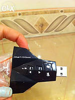 USB Звукова карта для ноутбука 7.1 канальний аудіо 3D звук