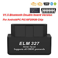 OBD2 ELM 327 V1.5 PIC18F25K80 obd2 сканер для автомобилей bluetooth адаптер диагностический сканер инструмент
