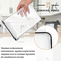 Набір герметичних контейнерів для зберігання продуктів Cooking House, 16 шт пластикових контейнерів для круп з кришками, фото 5