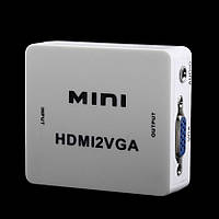 Конвертер с HDMI на VGA адаптер видео + аудио 1080P