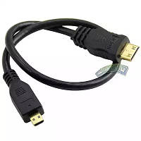 Кабель mini Hdmi тато micro Hdmi тато Hdmi 1.4 v довжина 30 см