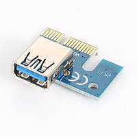 PCI E 1X переходник адаптер на USB 3.0 райзер riser