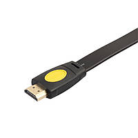 Новый плоский кабель HDMI 2K 4K удлинитель папа-мама 1.0 м хорошого качества.