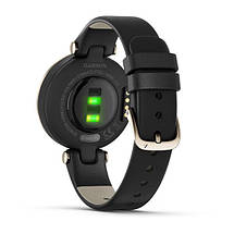 Смарт-годинник Garmin Lily Cream Gold Bezel with Black Case and Italian Leather Band, фото 5