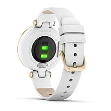 Смарт-годинник Garmin Lily Light Gold Bezel with White Case and Italian Leather Band, фото 4