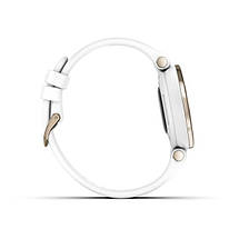 Смарт-годинник Garmin Lily Cream Gold Bezel with White Case and Silicone Band, фото 5