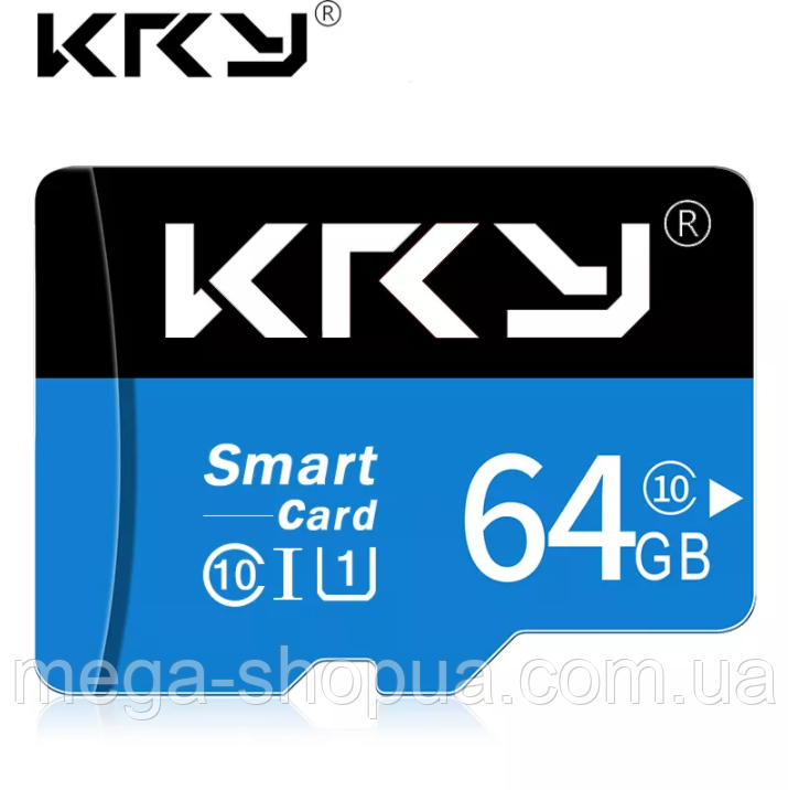 Карта Памяти, Флешка MicroSD 64GB Class 10 + SD Adapter Микро Сд 64 Гб ...