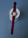 Годинник в коричнево-бордовому відтінку з трьома цифрами на циферблаті, фото 7