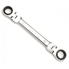 Ключ накидний з тріскачкою і шарніром Toptul AOAE1618 16х18мм