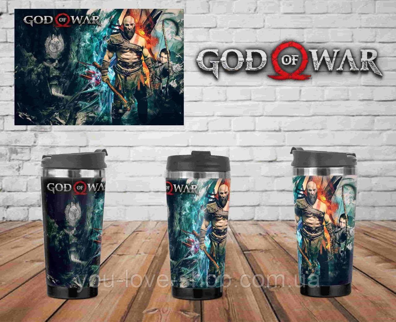 Термочашку God of War Кратос" Бог Війни