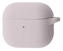Чохол для навушників AirPods 3 Silicone Case + Карабін Pink Sand Рожевий (457106)