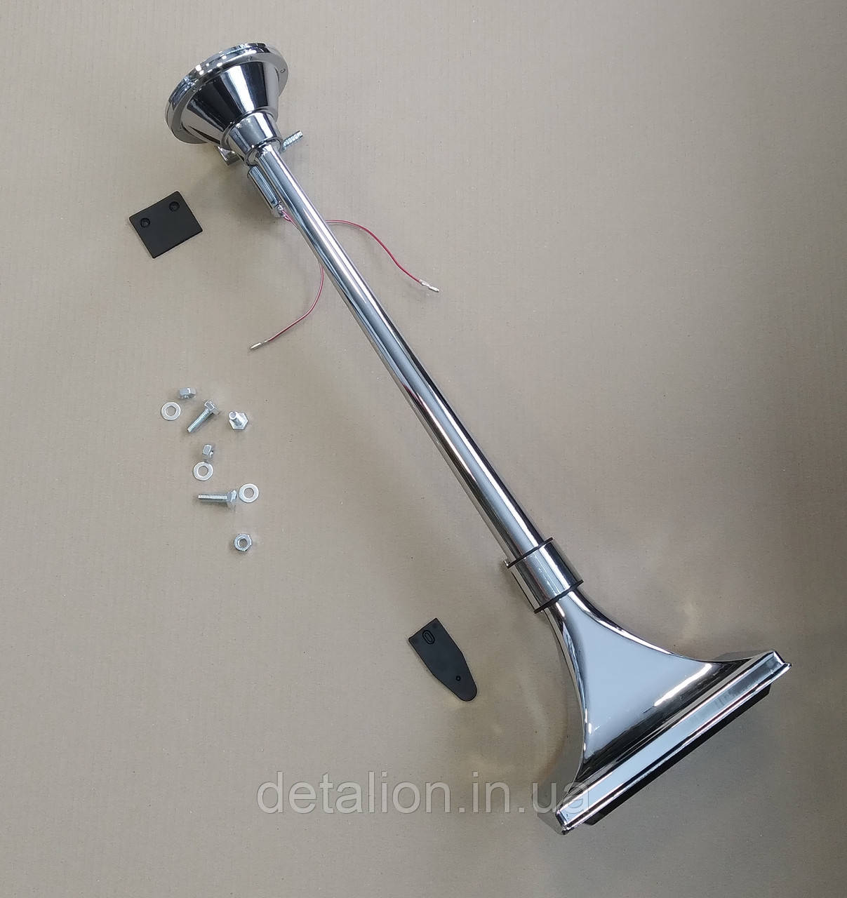 Сигнал дудка 1 шт. метал 640 мм 24V, прямокутний SL-1004, фото 1