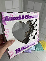 Пісочна рамка з принтом в будь якому кольорі Сердечки