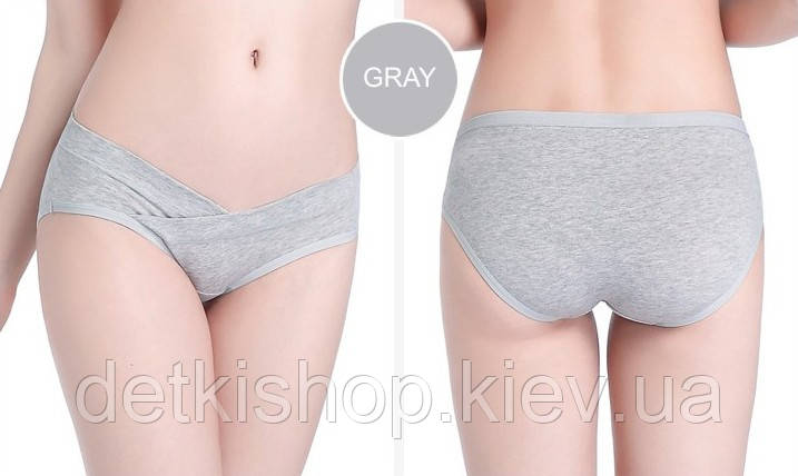 Труси для вагітних 20020 сірі DS, розмір M, фото 1