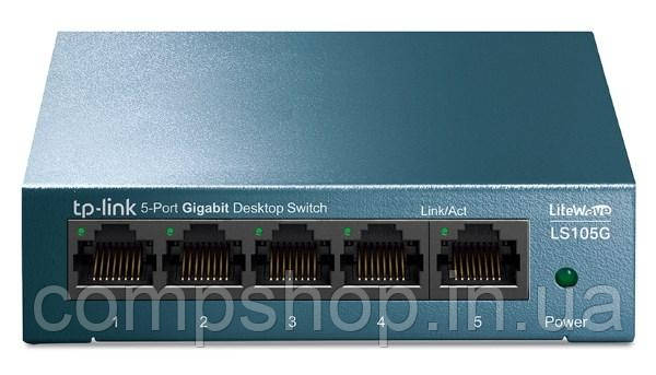 Комутатор TP-Link LS105G (5-портовий 10/100/1000 Мбіт/с настільний комутатор) (код 112739)