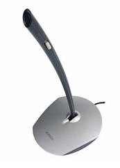 Мікрофон A4-Tech MI-10 MuteButton Black/Silver настільний мікрофон (4711421771528) (код 65478)