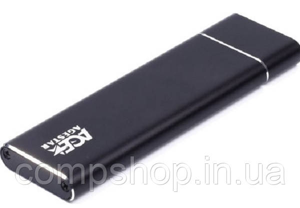 Зовнішня кишеня AgeStar 3UBNF5C (Black) M2 NGFF, метал, чорний (код 126085)