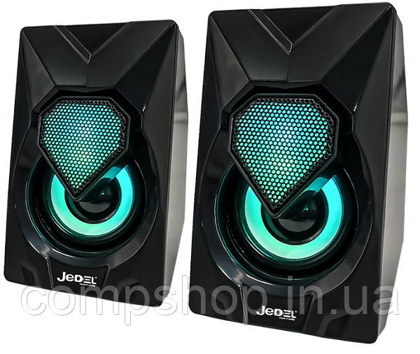 Акустична система 2.0 Jedel S-502 2x3W USB Black (код 126870)