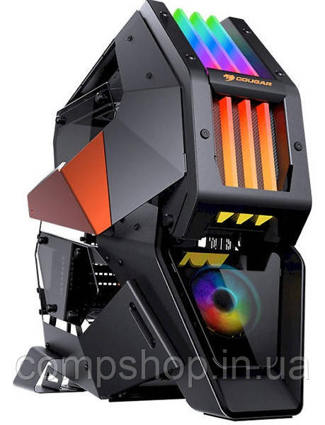 Корпус Full-Tower без БЖ Cougar Conquer 2 (геймерський корпус, TreLux RGB + 1x120 mm RGB Fan, засмагане скло,, фото 1