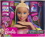 Манекен для зачісок і манікюру Barbie Rainbow Sparkle Deluxe Styling Head, фото 4