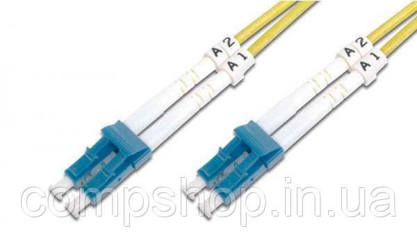 Оптика Оптичний патч-корд DIGITUS LC/UPC-LC/UPC, Singlemode OS2 - 9/125, Duplex, 1m  (код 96978), фото 1