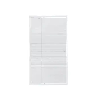 Душові двері в нішу Qtap Pisces WHI209-1.CP5 90-100x185 см, скло Pattern 5 мм