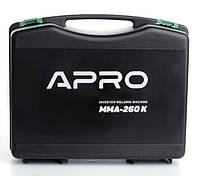 Зварювальний апарат інверторний APRO MMA-260 K (20 - 260 А, електрод 1,6 -4 мм) в кейсі