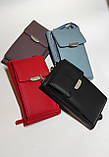 Жіночий гаманець клатч, маленька сумочка клатч-гаманець, червоний Гаманець Шкіряний Стильний Модний, фото 6
