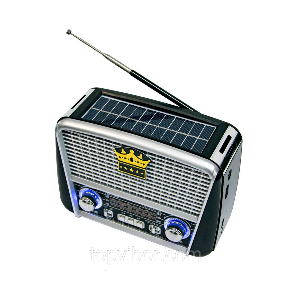 Радиоприемник Golon RX-455-S Solar портативная колонка, портативная акустика на солнечной батарее USB+TF (ТОП) - фото 2 - id-p1566344496