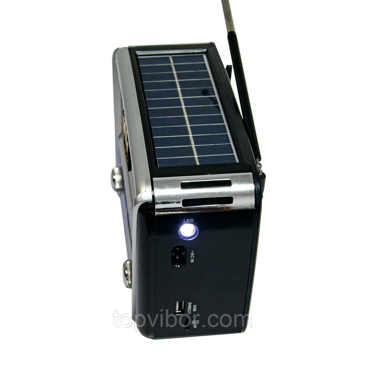 Радиоприемник Golon RX-455-S Solar портативная колонка, портативная акустика на солнечной батарее USB+TF (ТОП) - фото 5 - id-p1566344496