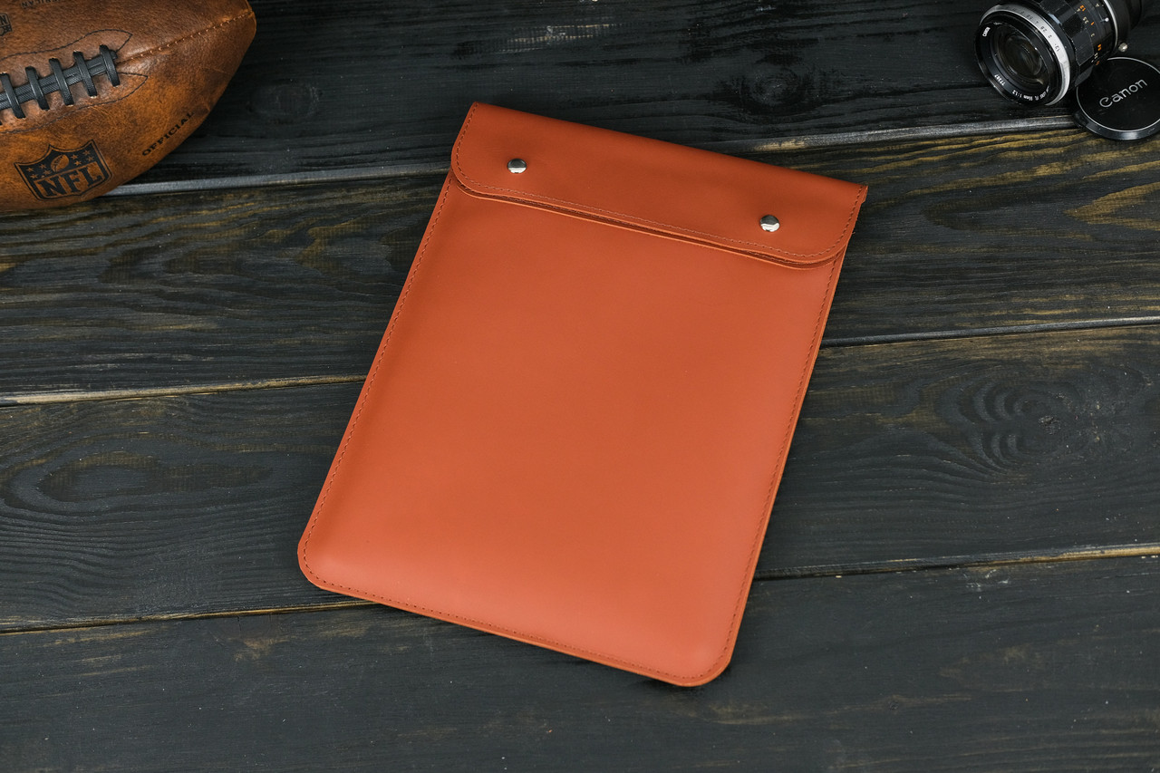 Шкіряний чохол для MacBook Air 13" (2018-2021) Дизайн №38, натуральна шкіра Grand, колір  Коньяк
