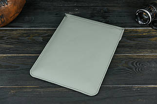 Шкіряний чохол для MacBook Air 13" (2018-2021) Дизайн №38, натуральна шкіра Grand, колір Сірий, фото 5
