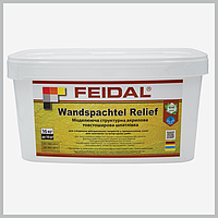 Моделирующая структурная акриловая толстошаровая шпатлевка Feidal Wandspachtel Relief 16кг