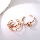 Кільце з проекцією "I Love You" на 100 мовах світу / Жіноче подвійне кільце, фото 9