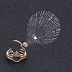 Кільце з проекцією "I Love You" на 100 мовах світу / Жіноче подвійне кільце, фото 7