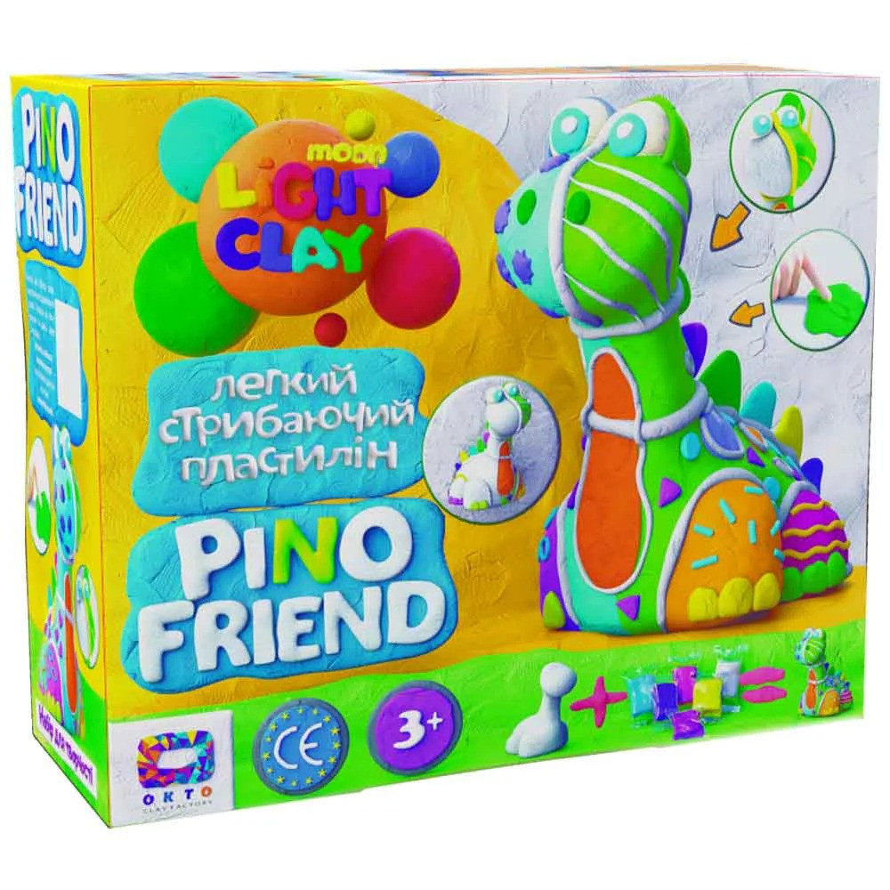 Набір для творчості з легкого пластиліну ТМ Moon light clay Pino Friend Бард