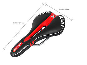 Сідло для велосипеда Lietu ZD-023 Чорно-червоний