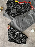Чоловічий спортивний костюм M968 сірий   XL, XXL, фото 6