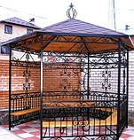 Альтанка / Альтанка з металу для дому будь-який дизайн, фото 9
