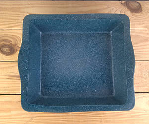 Форма для випічки керамічна 29.5х26 см краплє зелена