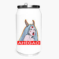 Термокружка Ахэгао девушка рот лого (Ahegao girl logo) (31091-3508) термобанка из нержавеющей стали