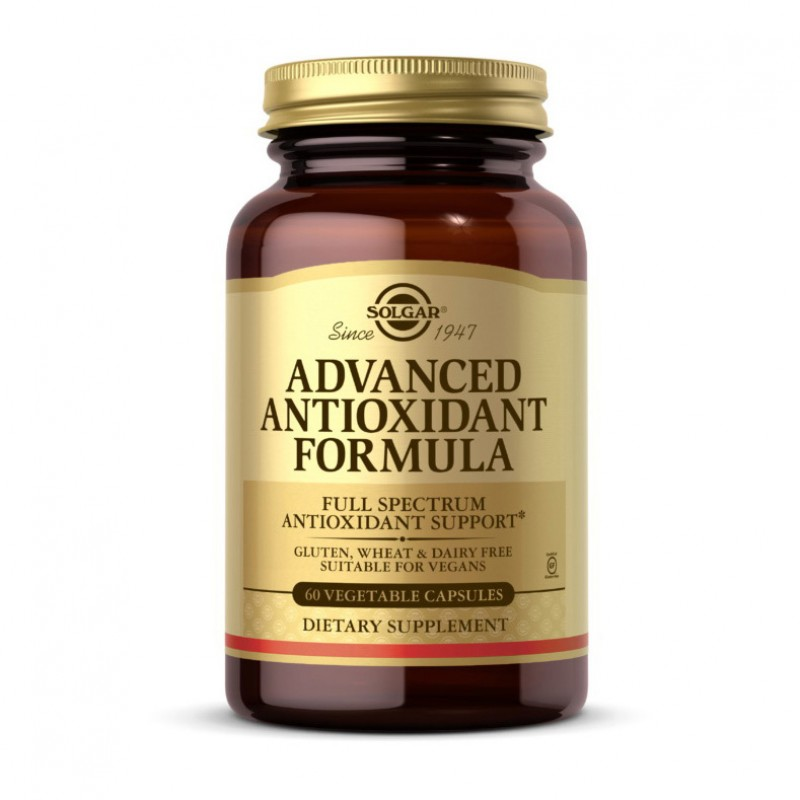 Антиоксидантна Формула, Advanced Antioxidant Formula, Solgar, 60 капсул