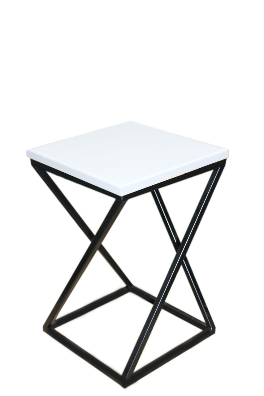 Підставка для квітів 43x30 см чорний/білий Marble